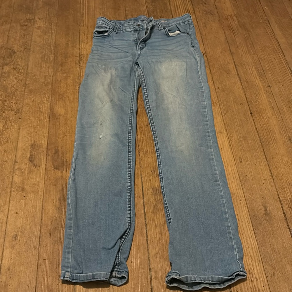 Light wash super stretch bootcut jeans